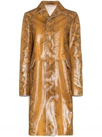 Marni snakeskin-print single-breasted coat  snakeskin-print single-breasted coat at Farfetch